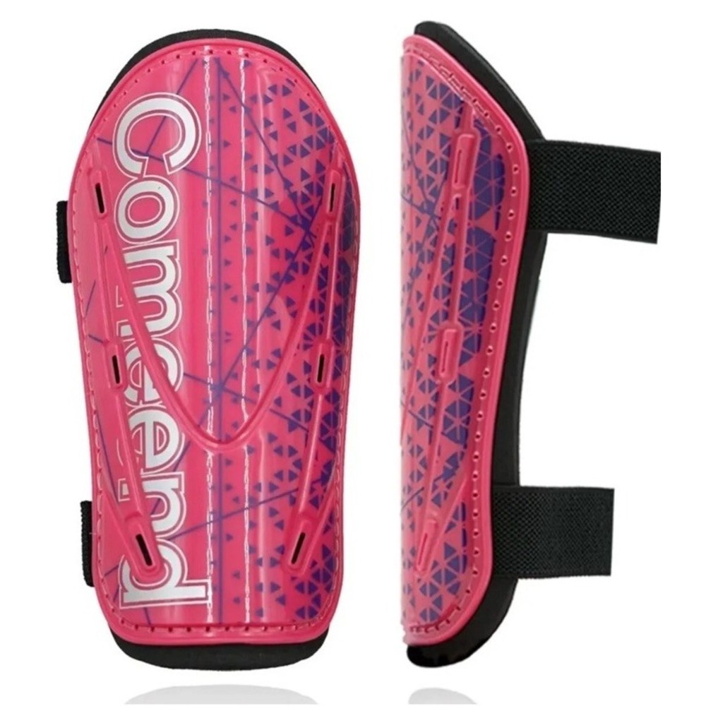Comeend Soccer Shin Guards (Size L Youth) Pink